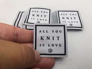 Symærke - all you knit is love, 4 stk